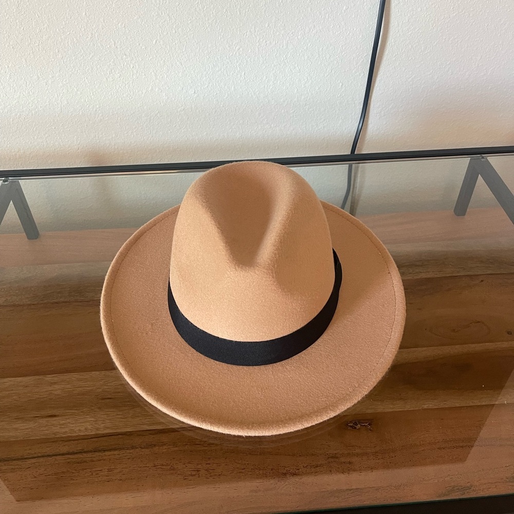 Tan fedora